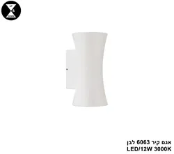 אגם קיר 6063 לבן LED 12W (25843)