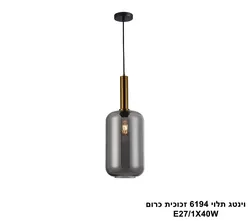 וינטג תלוי 6194 זכוכית כרום