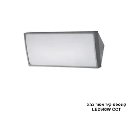 קונספט קיר אפור כהה LED C.C.T 40W