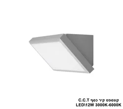 קונספט קיר כסף LED C.C.T 12W